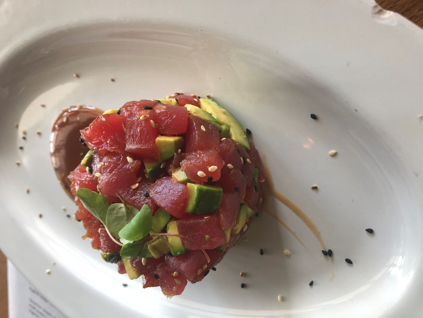 Tuna tartar.